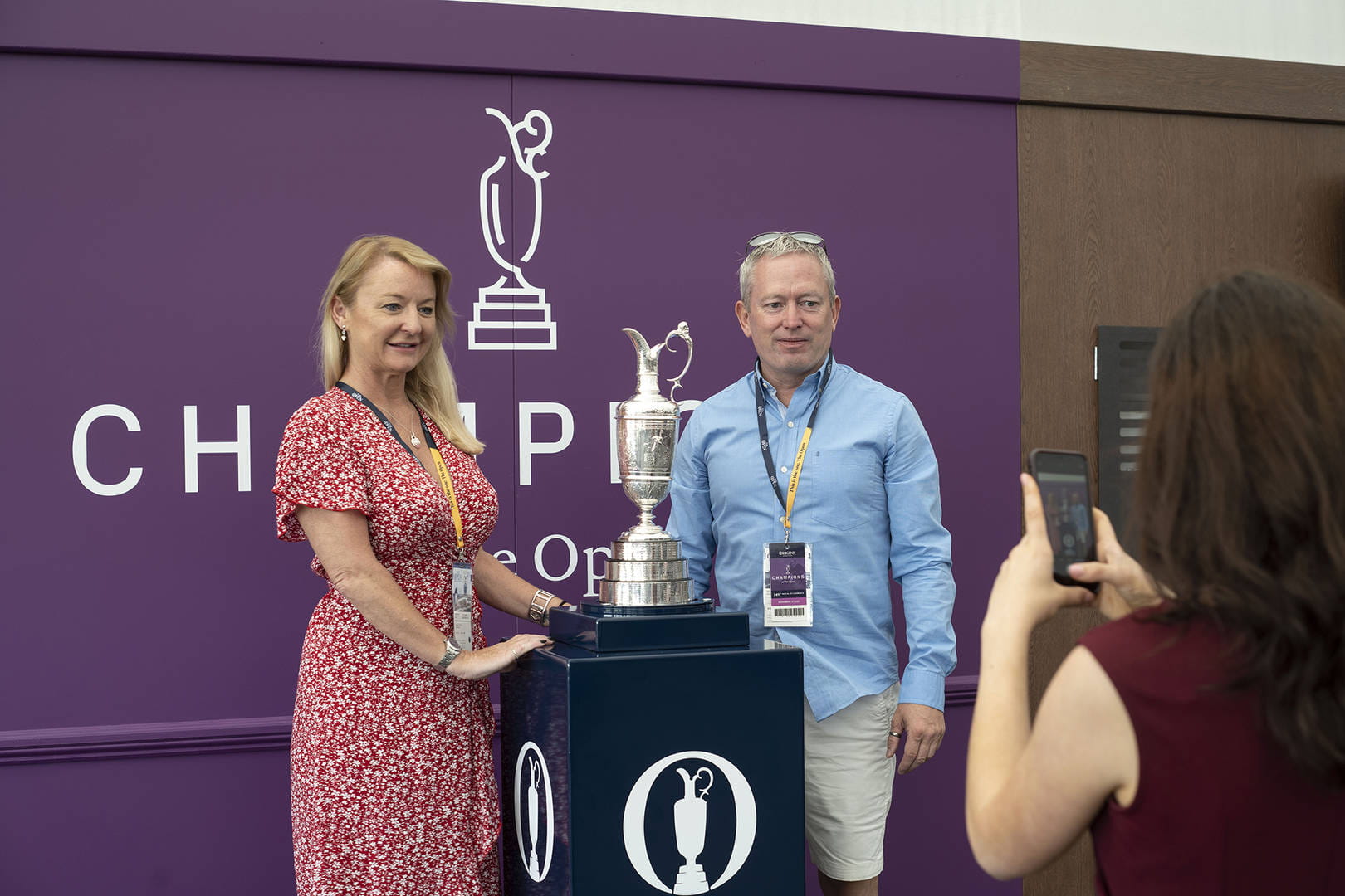 Photos with the Claret Jug in hospitality